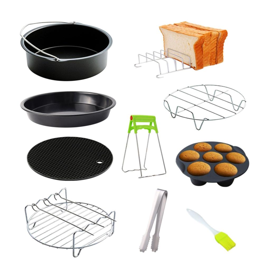 10Pcs Air Fryer Accessory Kit (6in)  |   Small Appliances Kitchen & Dining Small Appliances