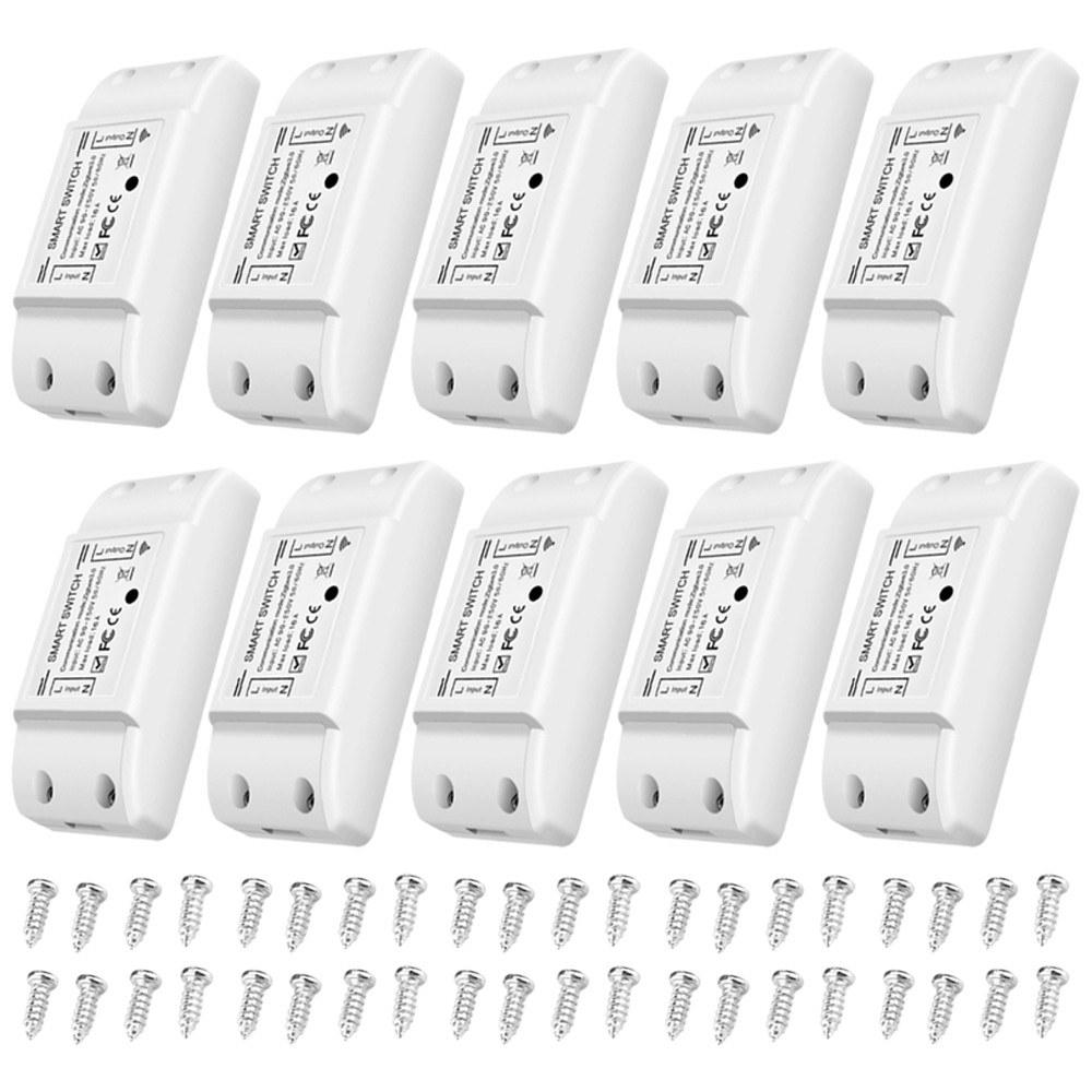 10Pcs WiFi and BT Smart Switch 10A 2200W Dual Mode On/Off Device Universal Smart Home Automation Module  |   Access Control Systems Access Control Systems Access Control Systems