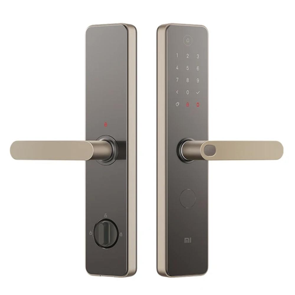 1S Fingerprint Door Lock with BT Touchscreen Keypad App Control Key Code Gold |   Access Control Systems Access Control Systems Access Control Systems