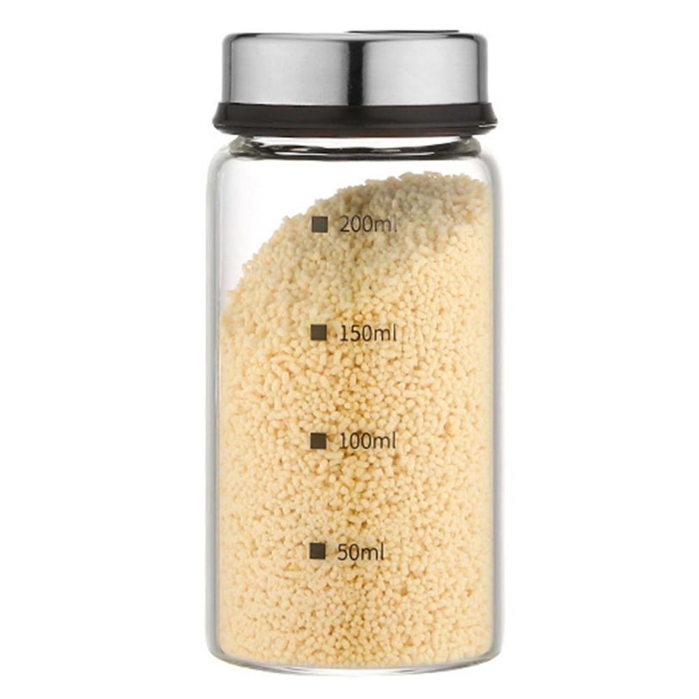 200mL Glass Seasoning Jar With Scale 4 Outlets Spice jars  |   Small Appliances Kitchen & Dining Small Appliances