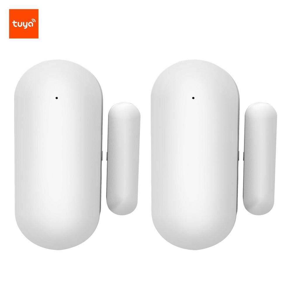 2pcs Tuya WIFI Door Sensors Alarms Contact Wireless Door Window Magnet Entry Detector Sensor for Home Security  |   Alarm Systems Alarm Systems Alarm Systems