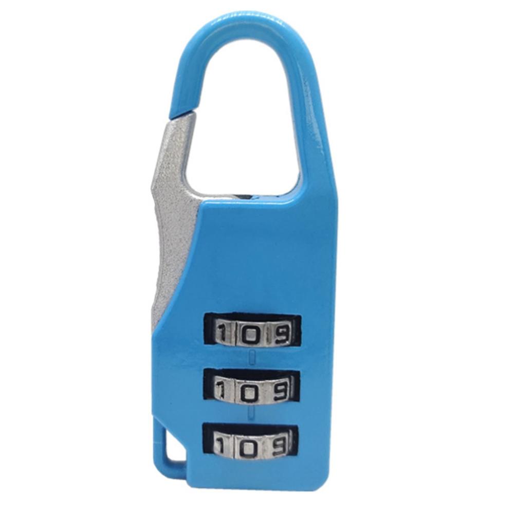 3 Dial Digit Number Code Password Combination Padlock Blue |   Access Control Systems Access Control Systems Access Control Systems