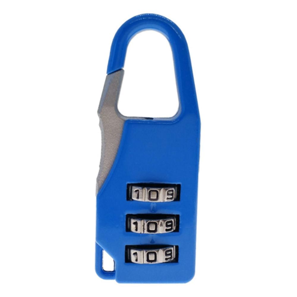 3 Dial Digit Number Code Password Combination Padlock Light Blue |   Access Control Systems Access Control Systems Access Control Systems