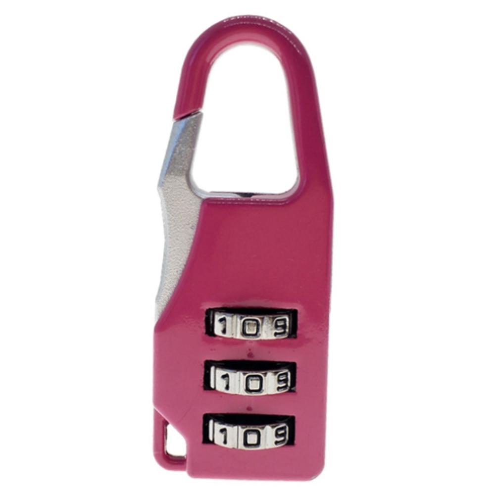 3 Dial Digit Number Code Password Combination Padlock Pink |   Access Control Systems Access Control Systems Access Control Systems