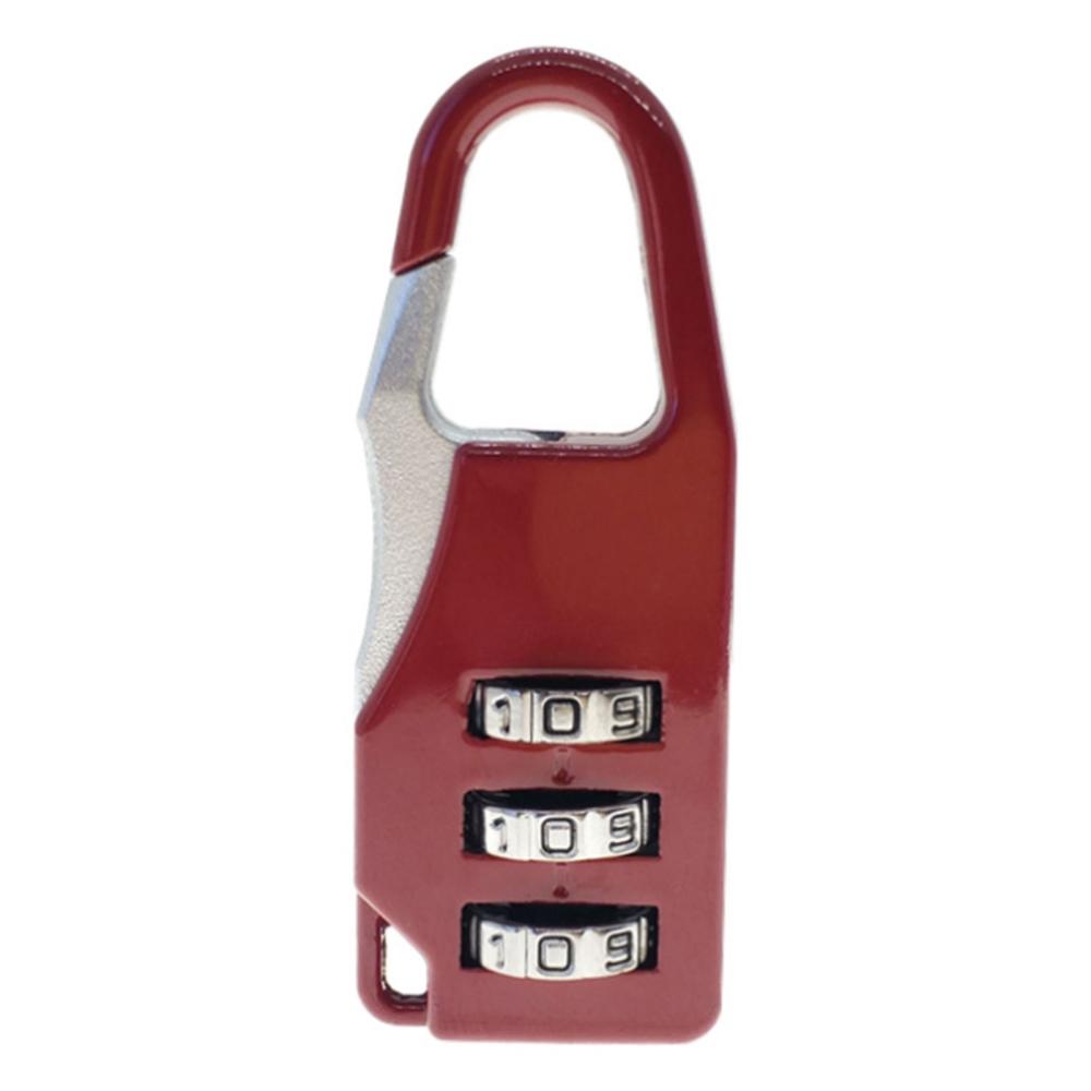 3 Dial Digit Number Code Password Combination Padlock Red |   Access Control Systems Access Control Systems Access Control Systems