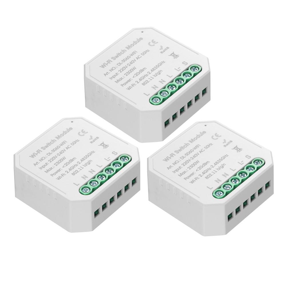 3pcs Tuya MINI DIY One Way Smart Switch  |   Access Control Systems Access Control Systems Access Control Systems