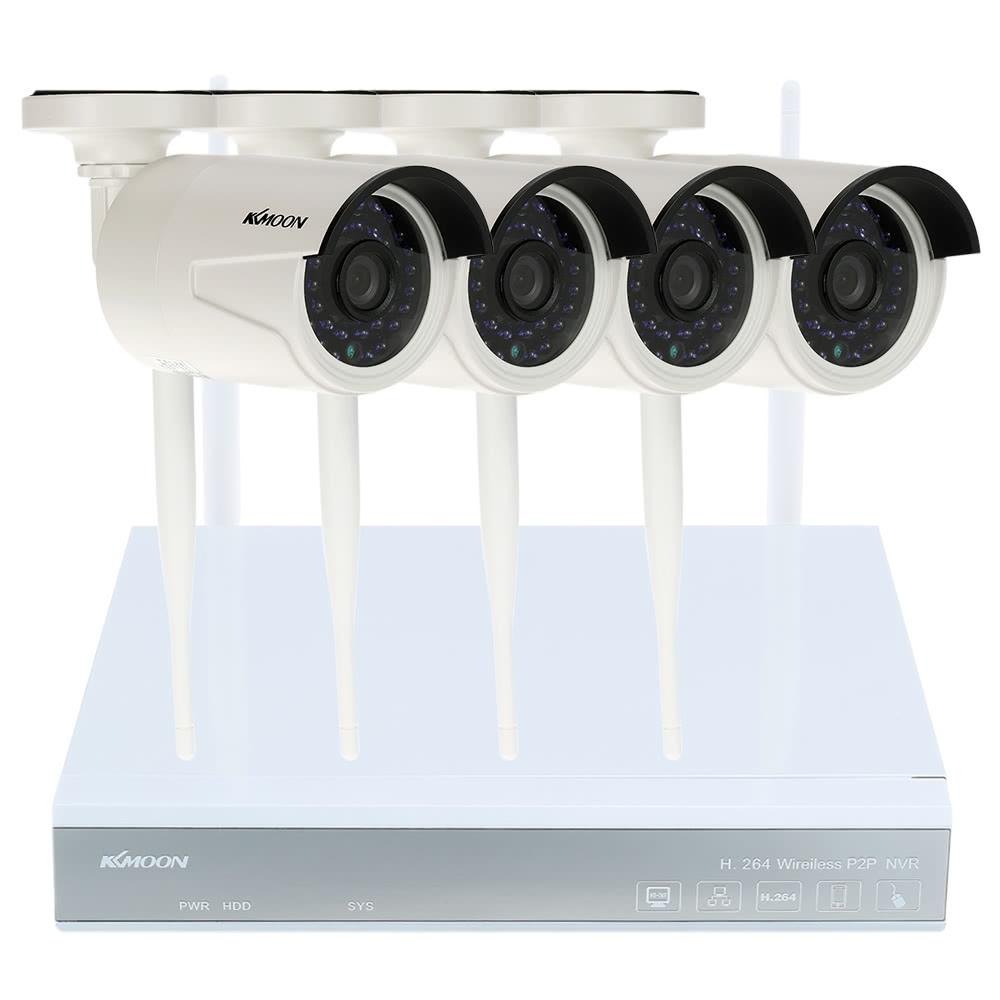 4CH Channel HD Video Recorder + 4pcs Megapixels IP Camera  |   Wireless Wifi & IP Security Cameras Home Security System Wireless Wifi & IP Security Cameras