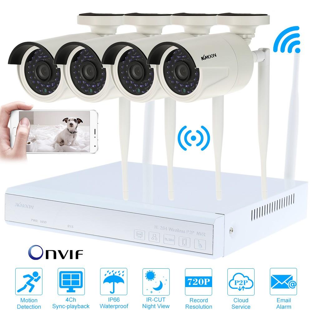 4CH Channel HD Video Recorder + 4pcs Megapixels IP Camera  |   Wireless Wifi & IP Security Cameras Home Security System Wireless Wifi & IP Security Cameras