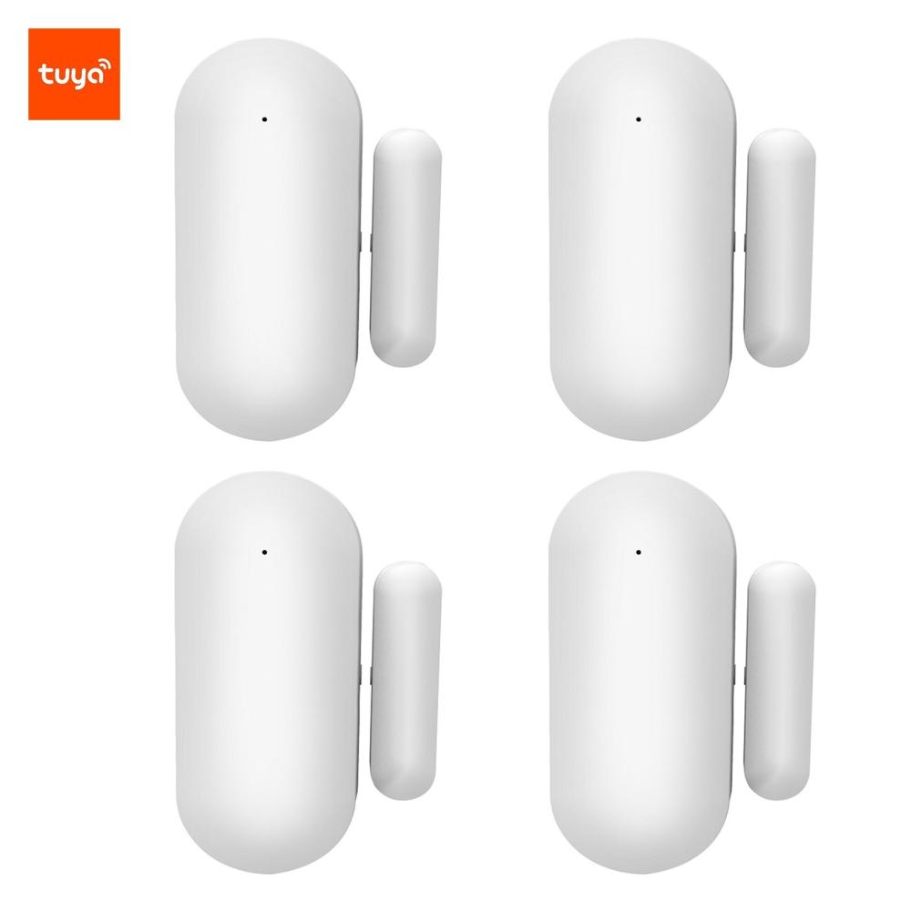 4pcs Tuya WIFI Door Sensors Alarms Contact Wireless Door Window Magnet Entry Detector Sensor for Home Security  |   Alarm Systems Alarm Systems Alarm Systems