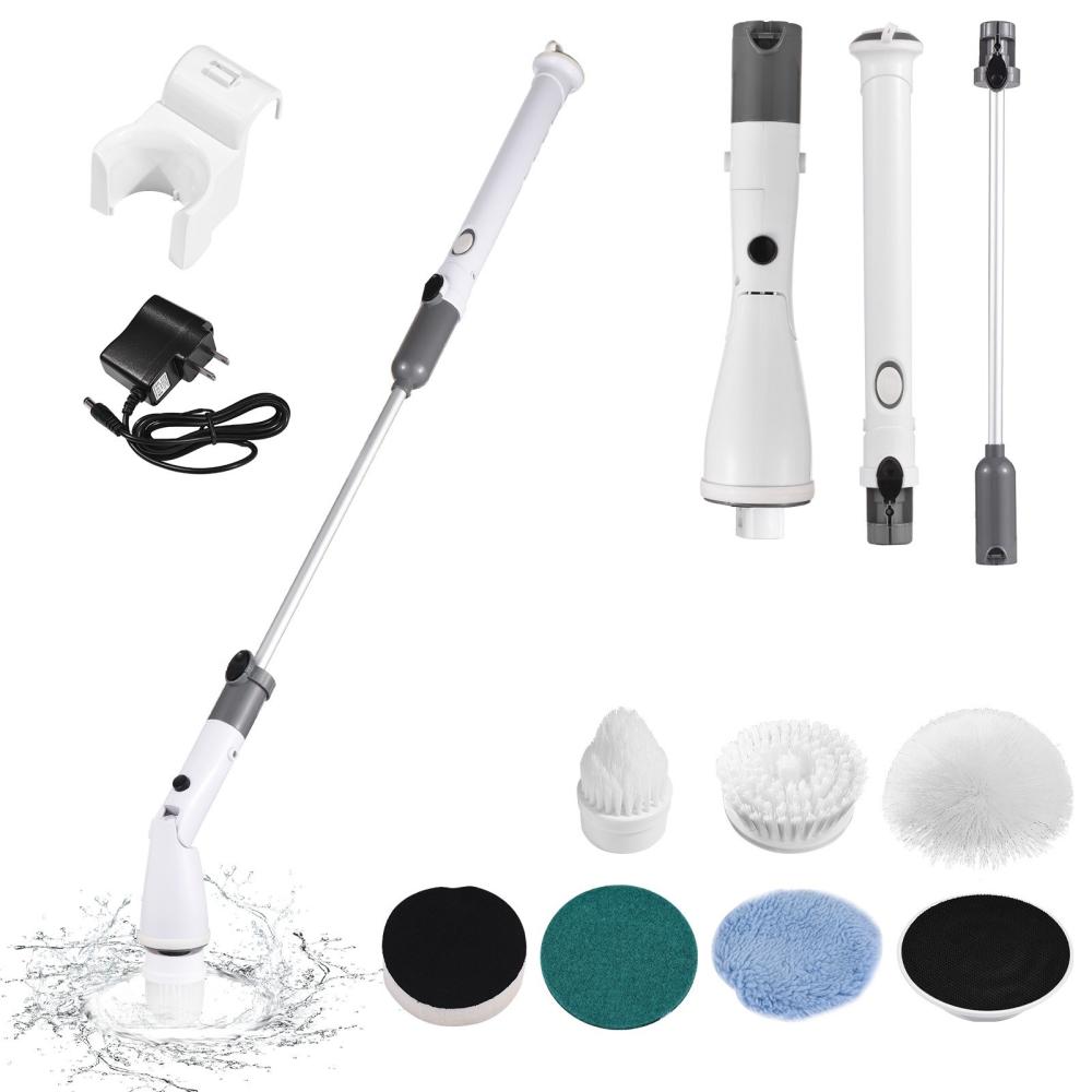 7 IN 1 Electric Spin Scrubber Cordless Handheld Cleaning Brush with Adjustable Extension Handle 6 Brush Heads 1200mAH Battery for Kitchen Bathroom Wall Window Floor  |   Vacuum Cleaners Smart Living Vacuum Cleaners