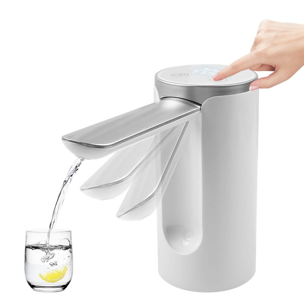 Automatic Water Dispenser with Water Quantity Selection Electric Foldable Water Pump for Universal Gallon Bottles with USB Charging White |   Small Appliances Kitchen & Dining Small Appliances