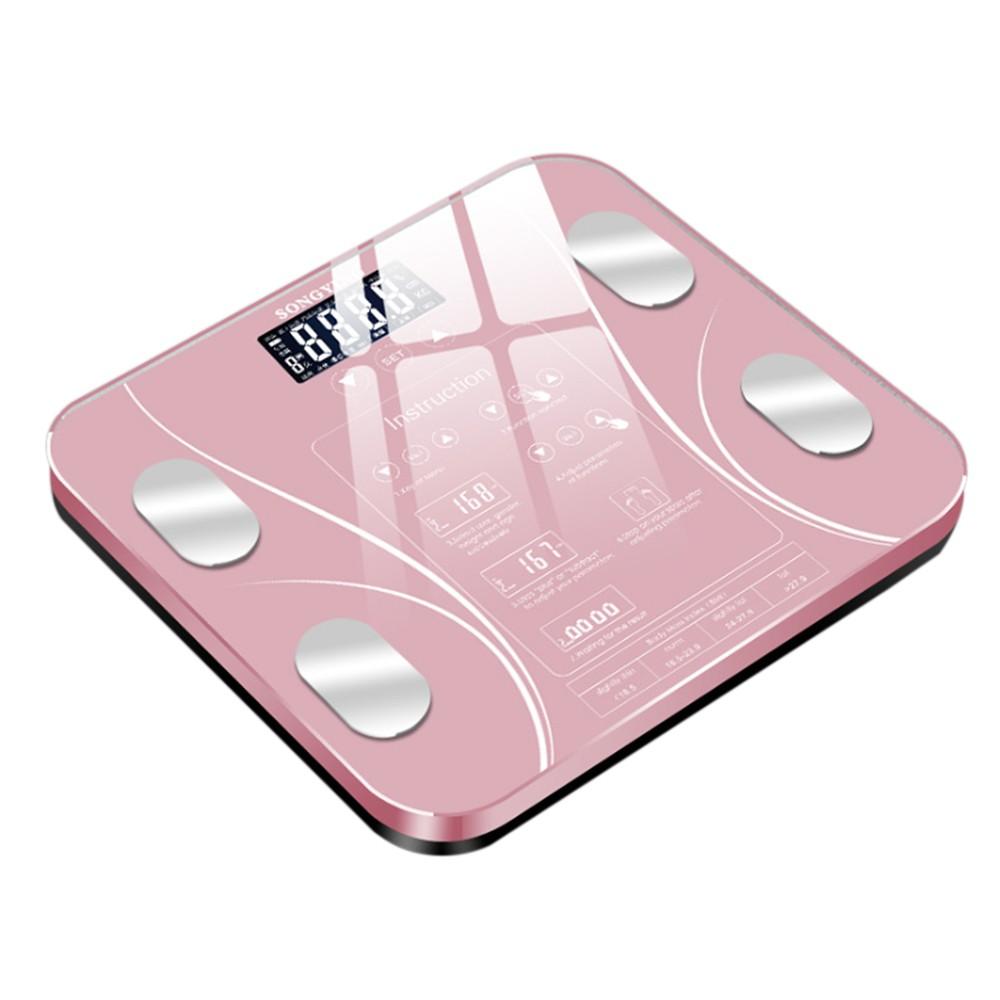 Body Fat Scales Intelligent Electronic Weight Scale High Precision Digital BMI Scale Pink |   Smart Home System Smart Home System Pink