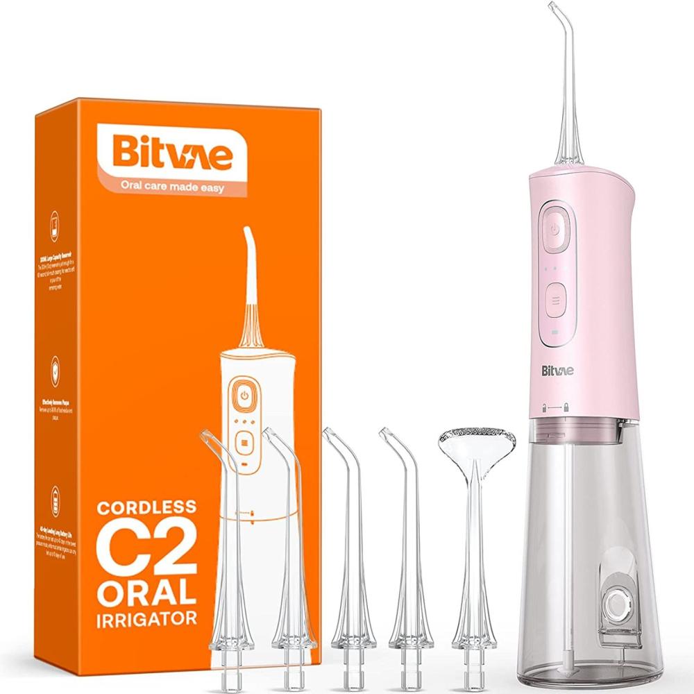 Cordless Oral Irrigator Water Dental Flosser for Teeth Pink |   Health Monitors & Testing Health Monitors & Testing Health Monitors & Testing