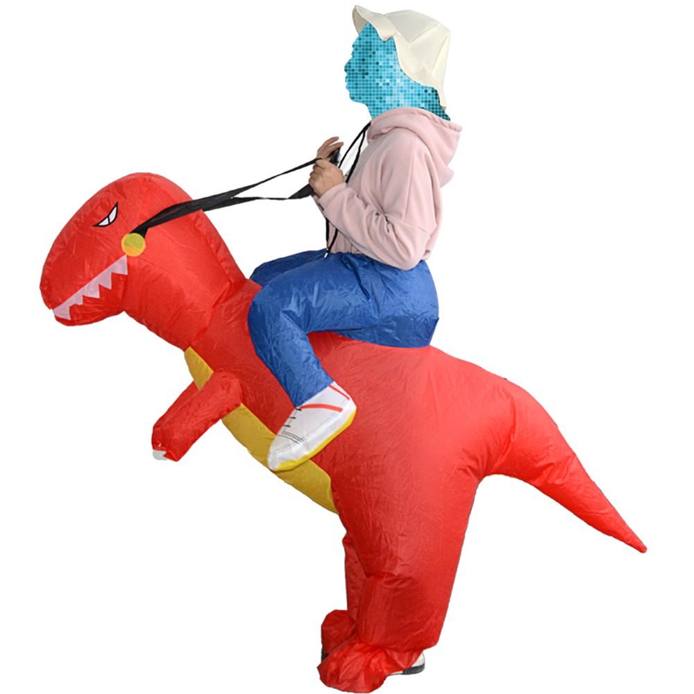 Decdeal Cute Adult Inflatable Dinosaur Costume Suit T-Rex Inflatable Animal Costume Red |   Smart Home System Smart Home System Red