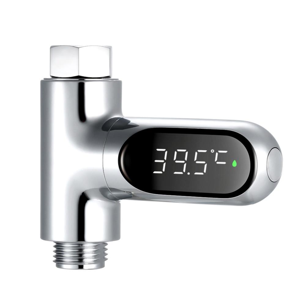 Digital Shower Thermometer ℃/℉ Bath Temperature Monitor Silver |   Smart Home System Smart Home System Silver