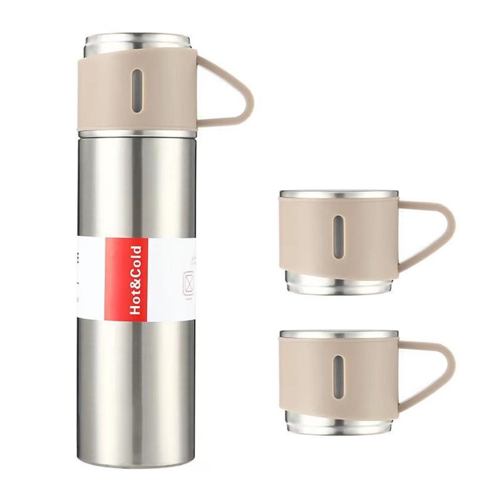 Double Layer Stainless Steel Vacuum Insulated Water Bottle Coffee Mug Thermal Bottle 12H Keeps Hot and Cold Leakproof Suitable for Home Office Outdoor Travel  |   Small Appliances Kitchen & Dining Small Appliances