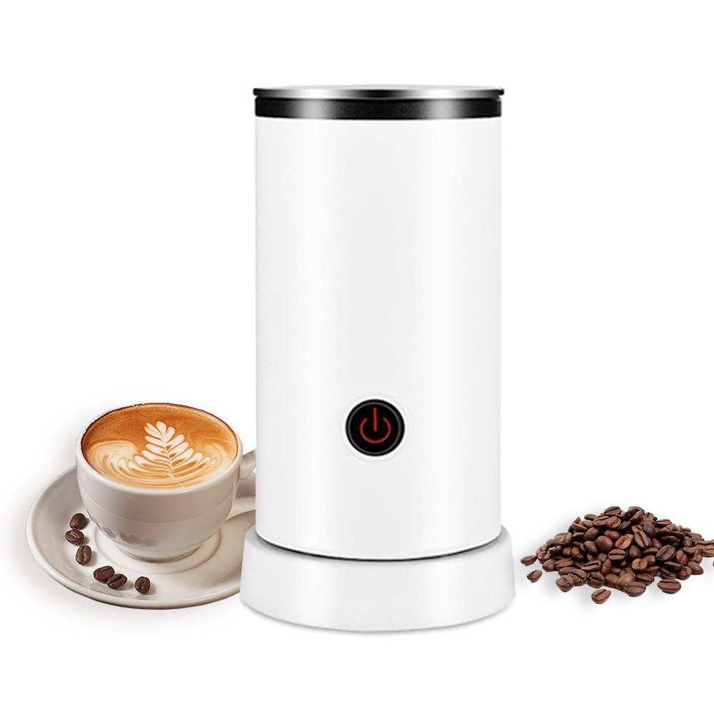 Electric Milk Frother 4-in-1 600W 240ml/8.12oz Hot and Cold Milk Foamer Silent Operation Anti Slip Stainless Steel Milk Steamer for Latte Cappuccinos Macchiato Hot Chocolate Milk White |   Small Appliances Kitchen & Dining Small Appliances