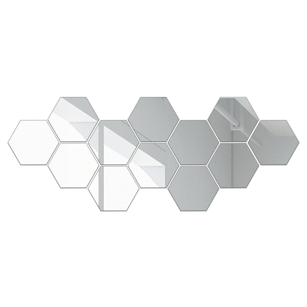 Flexible Reflective Hexagon Mirror Sheets Silver |   Smart Home System Smart Home System Silver