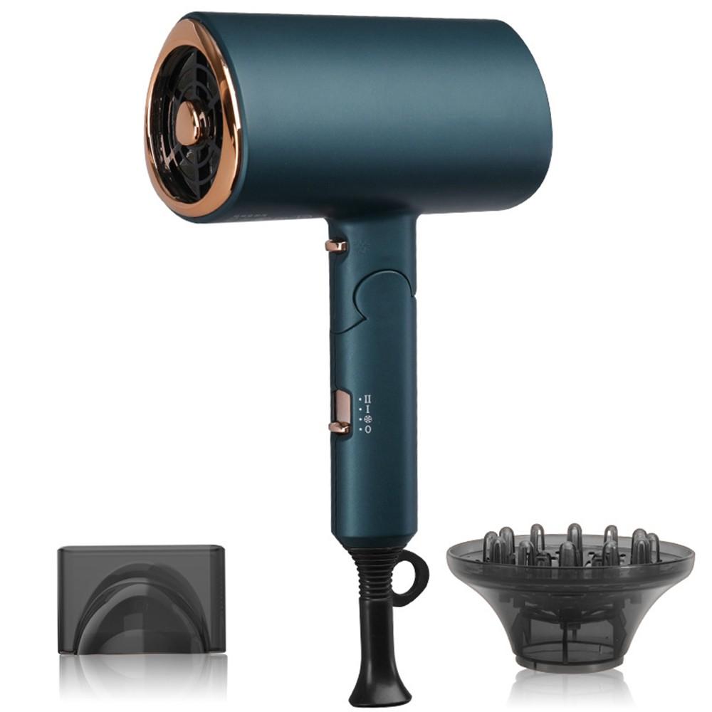 Hair Dryer Professional Folding Portable Household 1800W High Power Hair Blower Hair Drier 3 Variable Speed Green |   Smart Home System Smart Home System Green