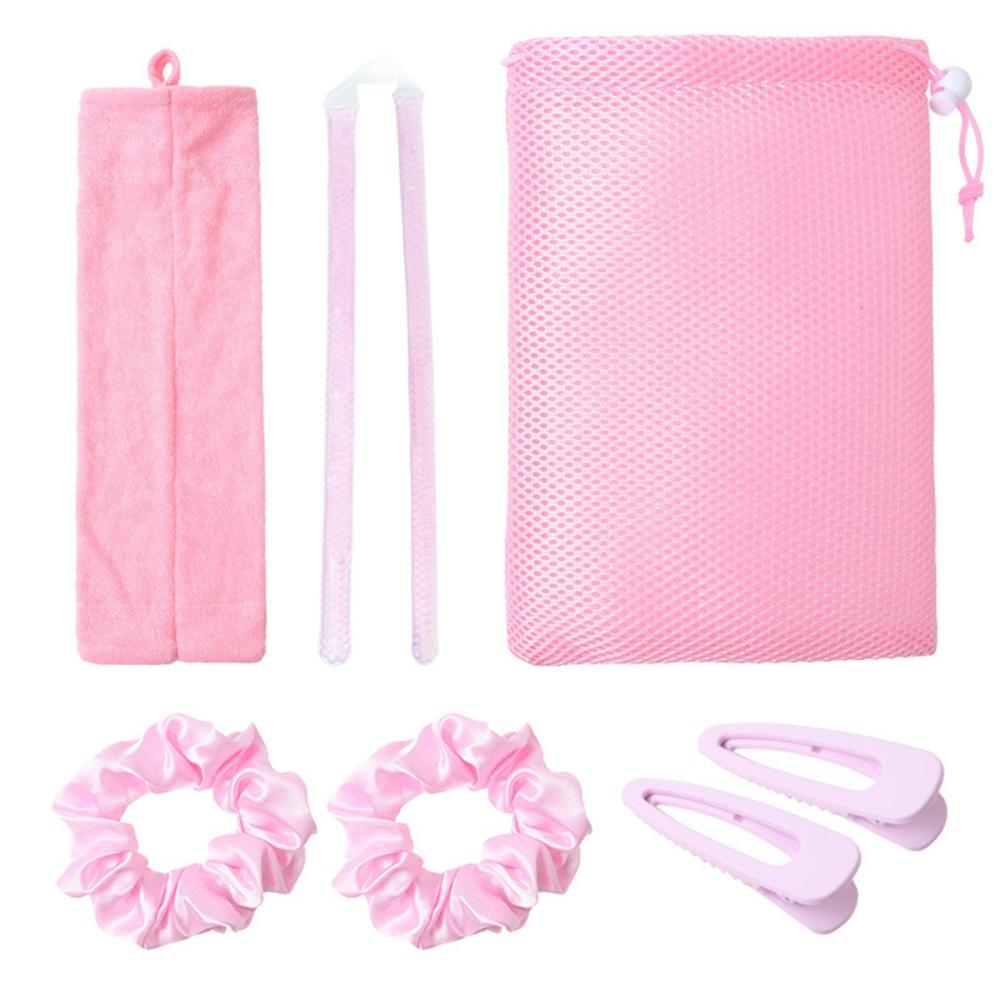 Heatless Hair Curling Kit No Heat Gel Beads Hair Curler Wand Sleeping Curling Rollers DIY Hair Styling Tools with Hair Bands Clips Storage Bag for Medium Long Hair Styling Tools Pink |   Health Monitors & Testing Health Monitors & Testing Health Monitors & Testing