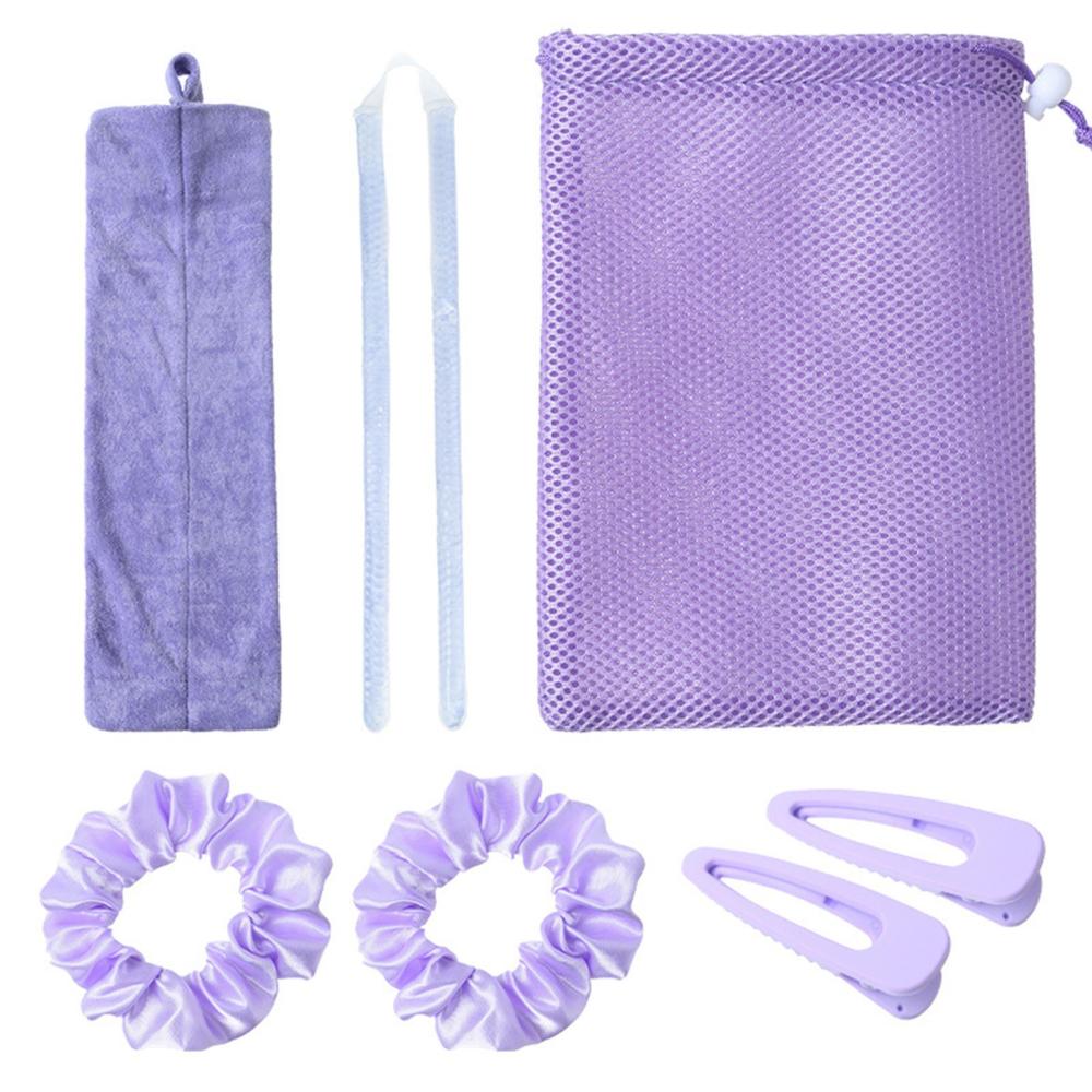 Heatless Hair Curling Kit No Heat Gel Beads Hair Curler Wand Sleeping Curling Rollers DIY Hair Styling Tools with Hair Bands Clips Storage Bag for Medium Long Hair Styling Tools Purple |   Health Monitors & Testing Health Monitors & Testing Health Monitors & Testing