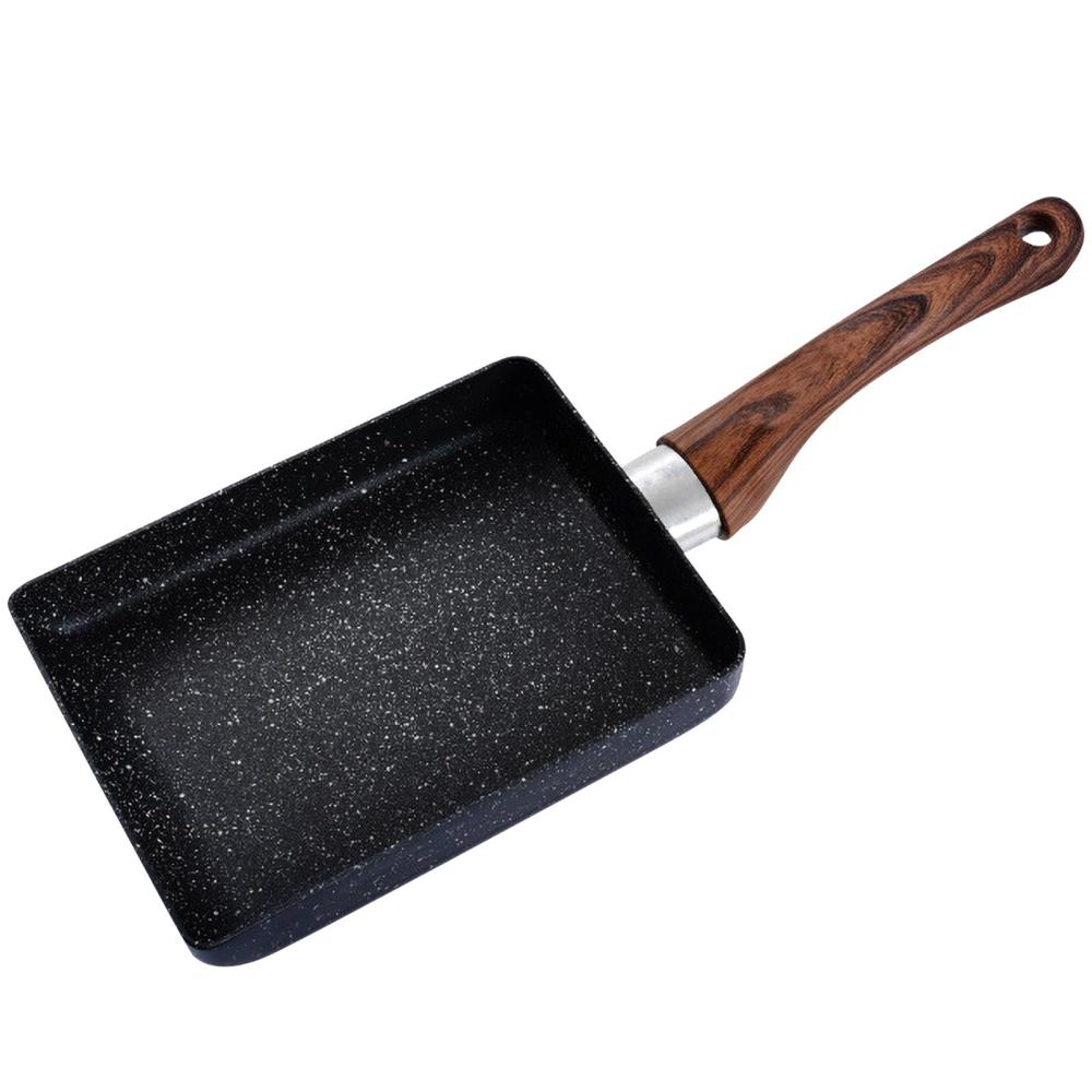 Japanese Style Maifan Stone Non-stick Omelette Pan With Wood Handle Used for Baby Food Cooking  |   Small Appliances Kitchen & Dining Small Appliances