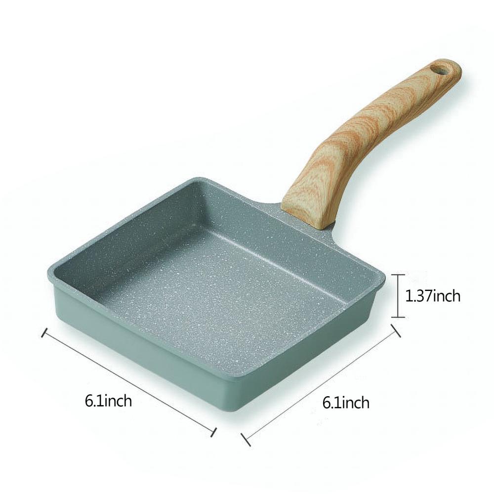 Japanese Style Maifan Stone Non-stick Omelette Pan With Wood Handle Used for Baby Food Cooking  |   Small Appliances Kitchen & Dining Small Appliances