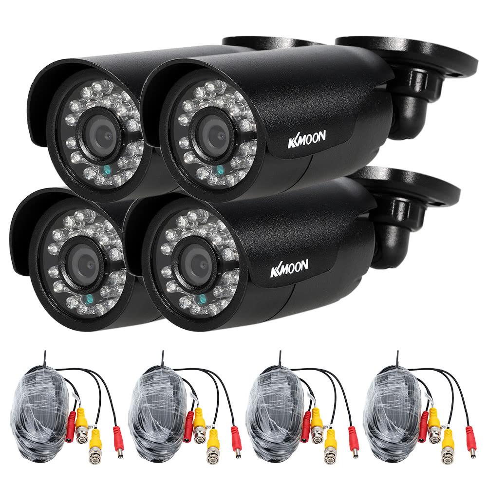 KKmoon® 4pcs 800TVL CCTV Outdoor Camera Set  |   CCTV Cameras CCTV Cameras CCTV Cameras