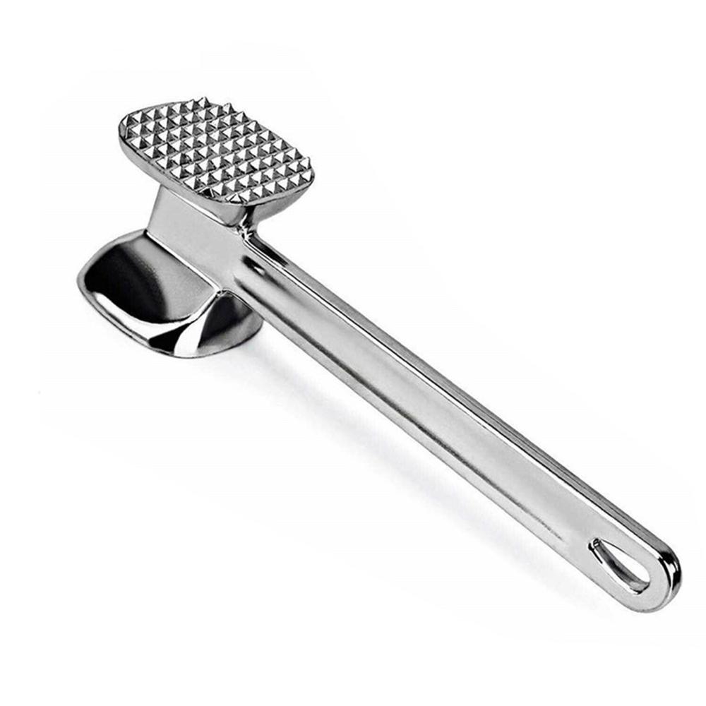 Meat Tenderizer Hammer Tool Dual-Sided Nails Meat Mallet Meat Hammer Silver |   Small Appliances Kitchen & Dining Silver