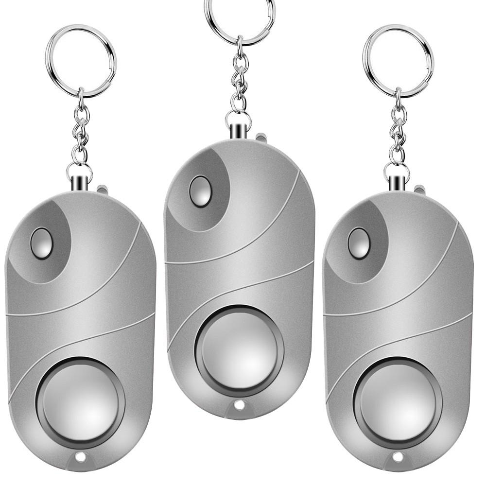 Personal Alarm 120-130dB Safe Sound Emergency Self-Defense Security Alarm Keychain Silver |   Alarm Systems Alarm Systems Alarm Systems