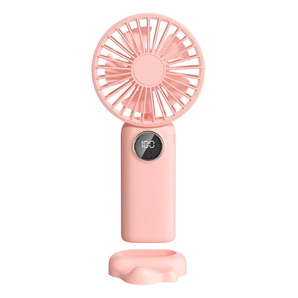 Portable Mini Handheld Electric Fan Support 5 Adjustable Wind Speed Pink |   Health Monitors & Testing Health Monitors & Testing Health Monitors & Testing