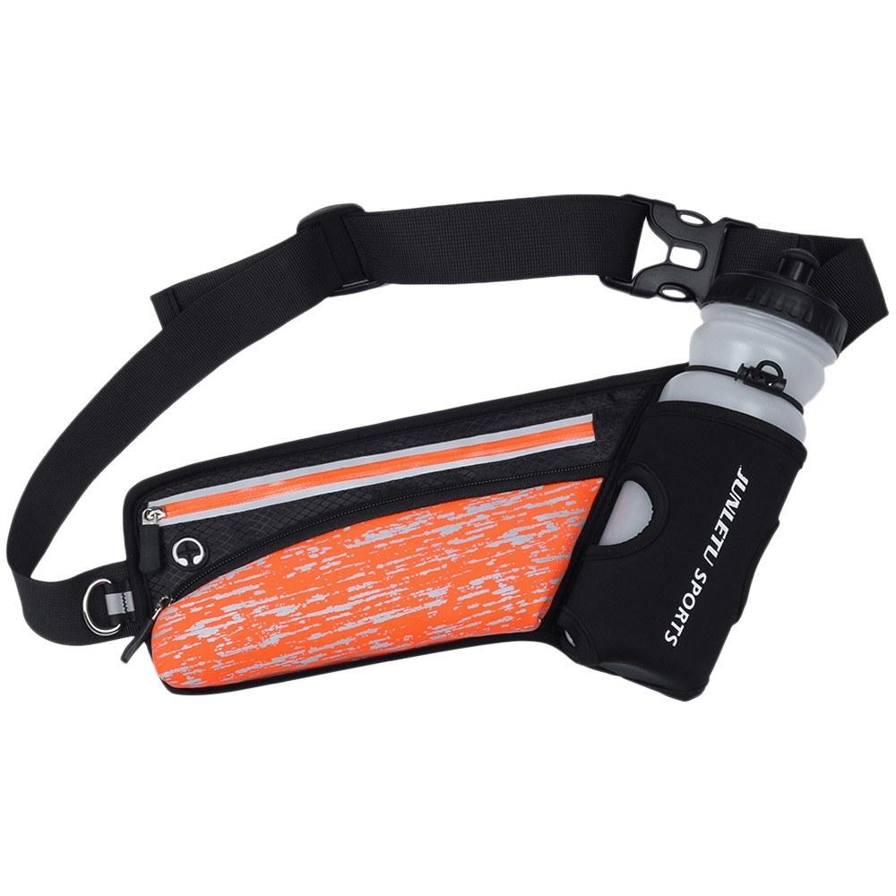 Reflective Running Belt Outdoor Sports Hydration Waist Pack Orange |   Smart Home System Smart Home System Orange