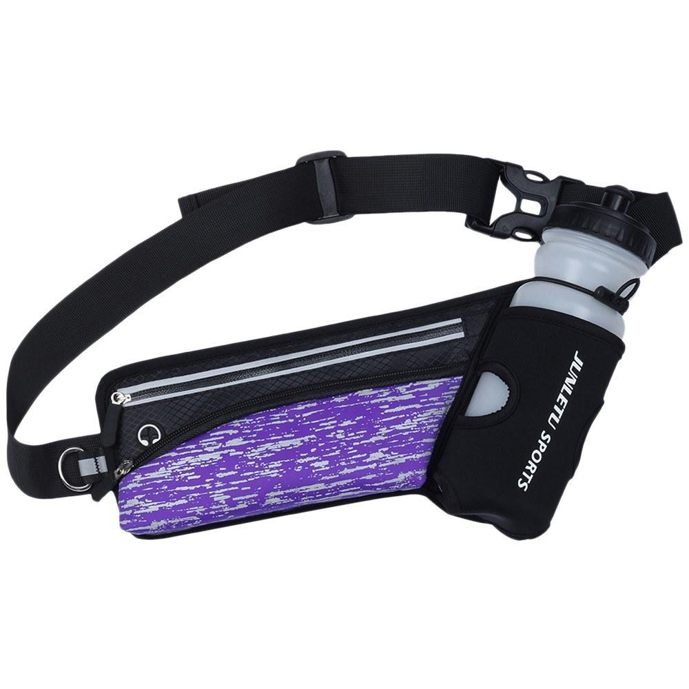 Reflective Running Belt Outdoor Sports Hydration Waist Pack Purple |   Smart Home System Smart Home System Purple