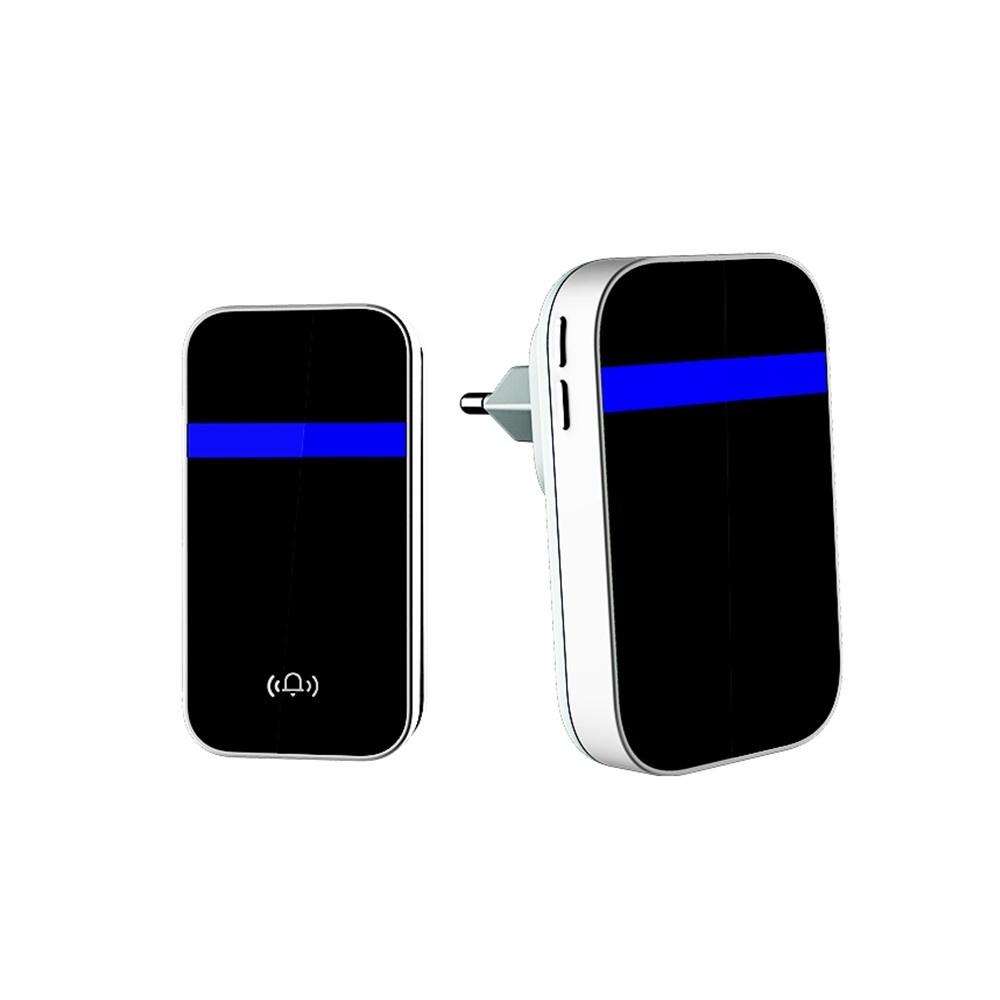 Self Powered Wireless Doorbell with LED Flash 4 Speed Adjustable Volume  |   Alarm Systems Alarm Systems Alarm Systems