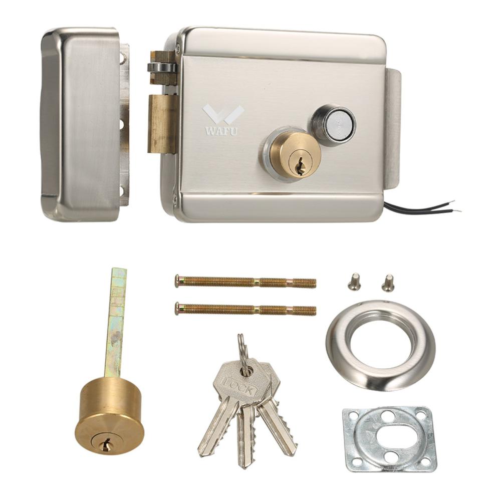 Smart Electric Gate Door Lock Silver |   Access Control Systems Access Control Systems Access Control Systems