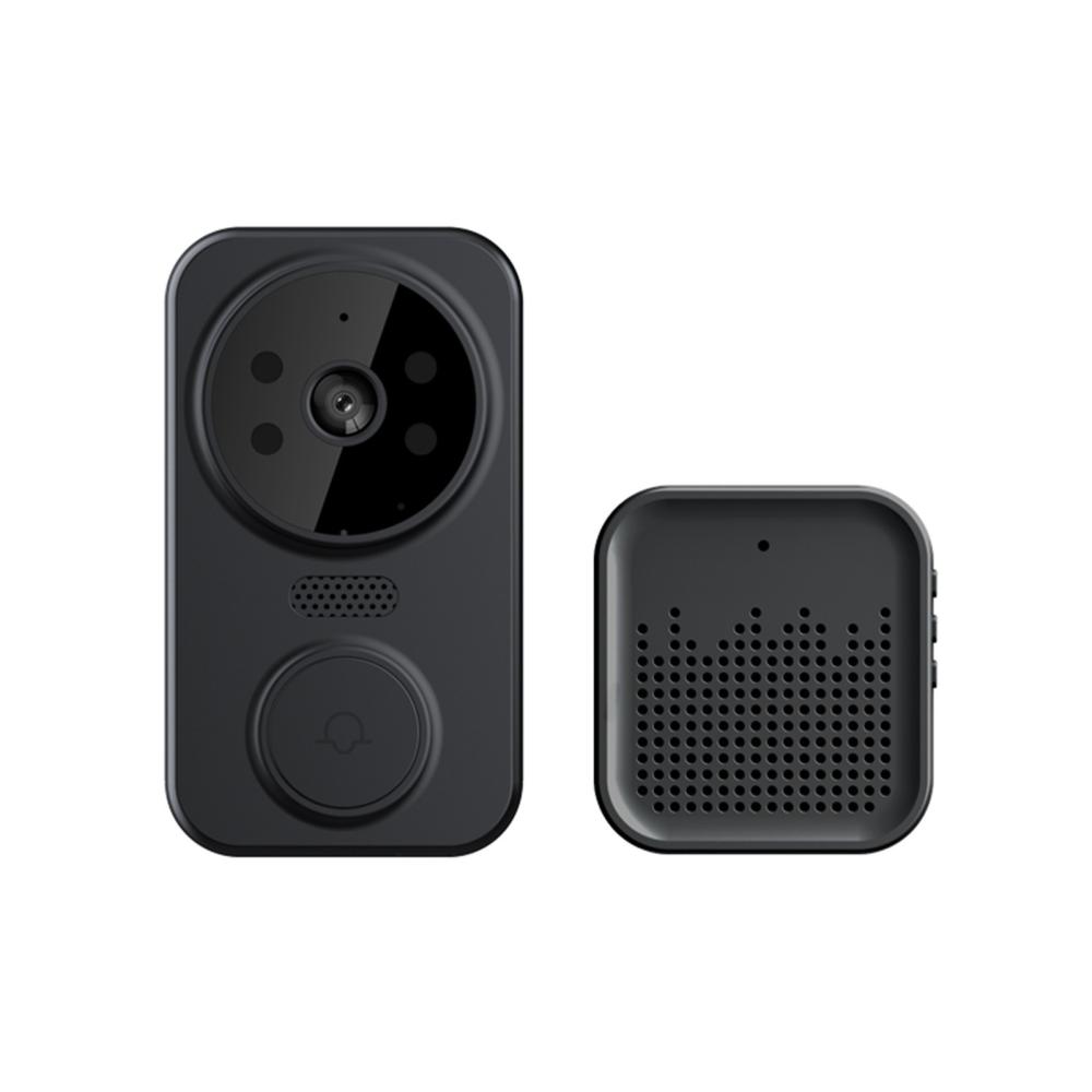 Smart Video Doorbell Wireless HD Camera PIR Motion Detection IR Alarm Security Door Bell Wi-Fi Intercom for Home Apartment Black |   Wireless Wifi & IP Security Cameras Home Security System Black