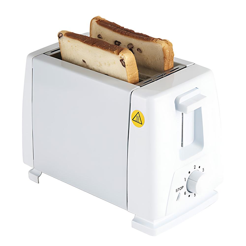 Toaster 2 Slice Wide Slot with 6 Preset Temperature and Timing Small Stainless Steel Bread Toaster with Manual Stop and Removable Crumb Tray for Home Kitchen Office White |   Small Appliances Kitchen & Dining Small Appliances