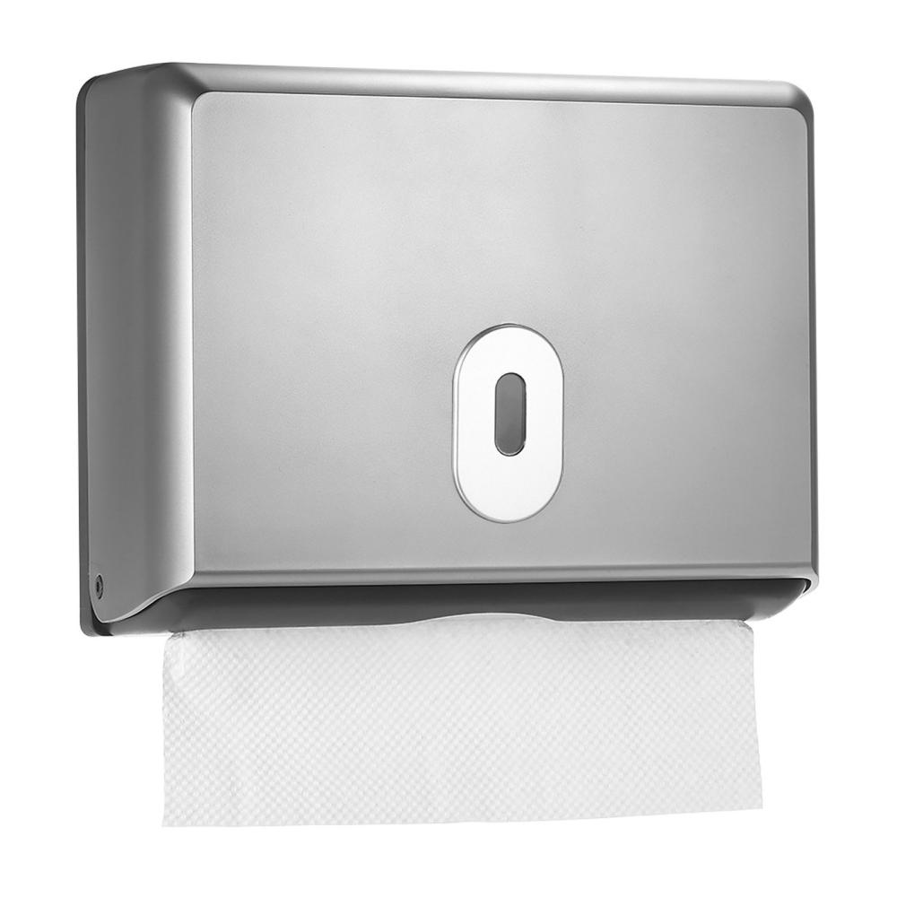 Wall-mounted Bathroom Tissue Dispenser Tissue Box Holder for Multifold Paper Towels Silver |   Health Monitors & Testing Health Monitors & Testing Health Monitors & Testing