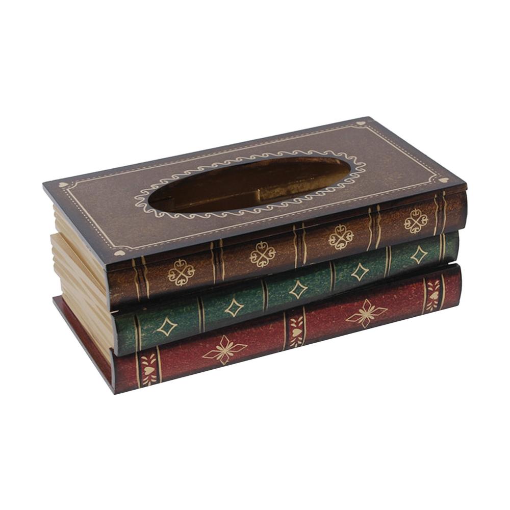 Elegant Antique Book Napkin Holder Novelty Tissue Box Holder for Home Restaurant Yellow |   Smart Home System Smart Home System Smart Home System