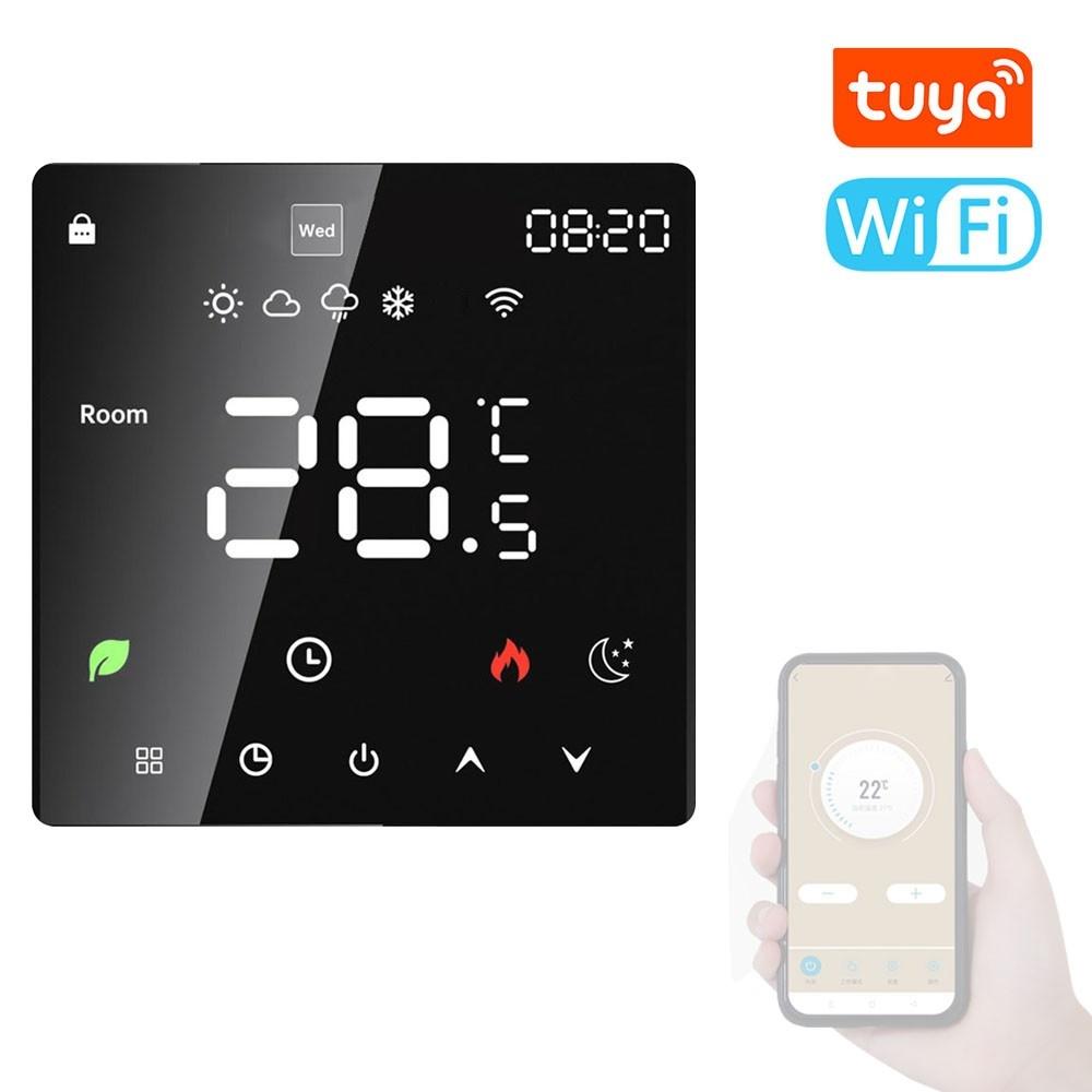 Tuya Wifi LCD Display Intelligent Temperature Controller Electric Water Heating Device Thermostat Weekly Programmable Cellphone APP Remotely Control  |   Smart Home System Smart Home System Smart Home System